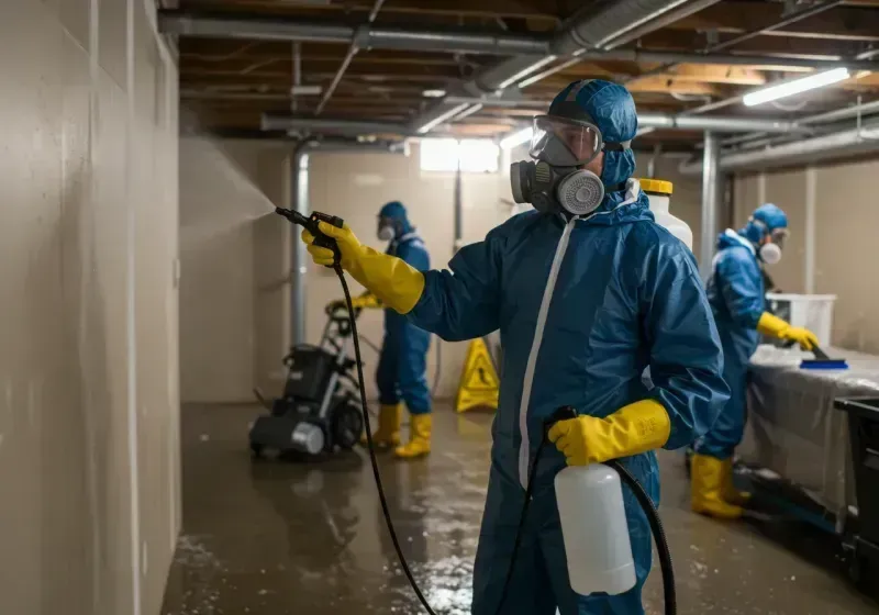 Basement Sanitization and Antimicrobial Treatment process in Passaic County, NJ